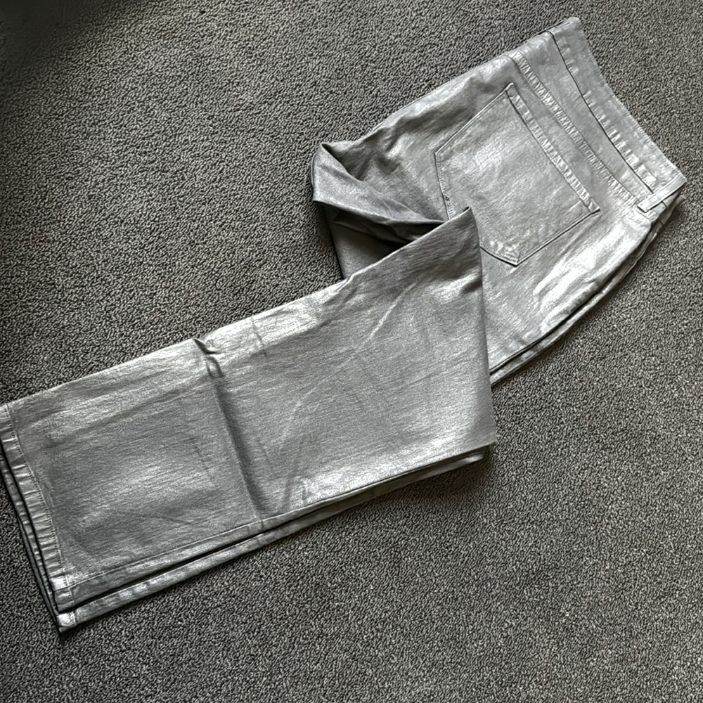 NYDJ faux leather skinny jeans